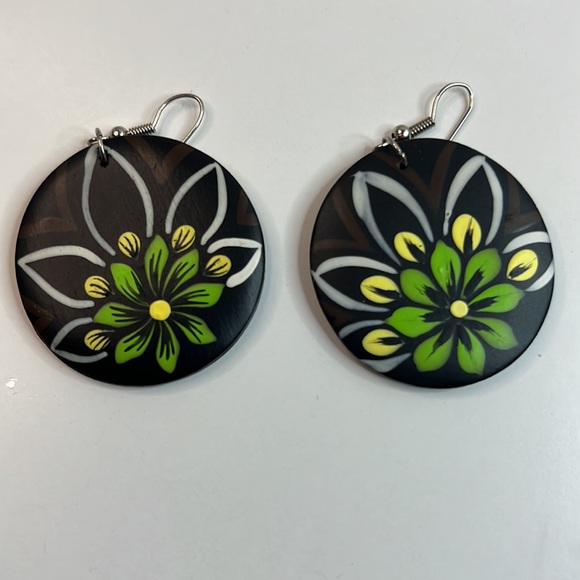 Wood Earrings Necklace Hair Comb Set - Picture 7 of 16